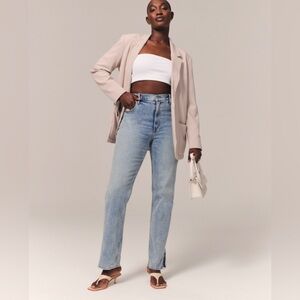 Abercrombie & Fitch Curve Love 90’s Straight Ultra High Rise Jeans